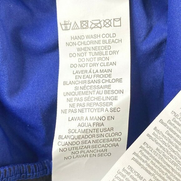 Ralph Lauren Women's size 10 Color Block Twist Back One Piece Bathing Swim Suit - Picture 8 of 9